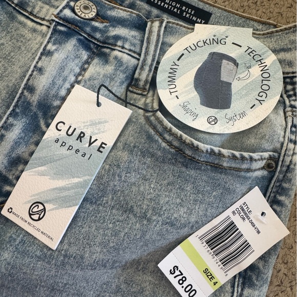 CURVE APPEAL tummy, tucking technology,Denim Jeans-essential skinny, high-rise๐ - Picture 13 of 13